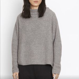 Vince boiled cashmere funnel neck sweater